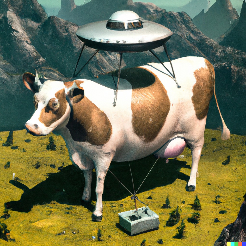 cow and ufo